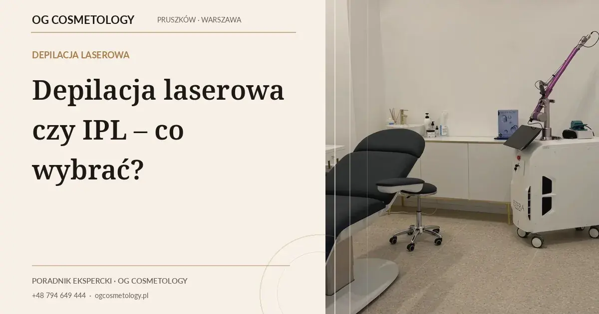 Depilacja laserowa czy IPL – co wybrać? | OG Cosmetology Pruszków