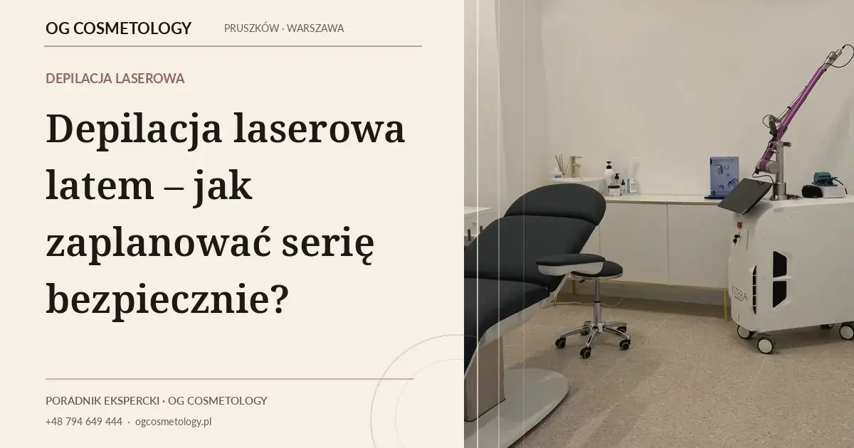 Depilacja laserowa latem – jak zaplanować serię bezpiecznie?