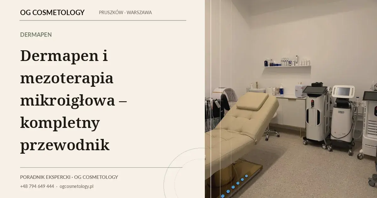 Dermapen i mezoterapia mikroigłowa – kompletny przewodnik