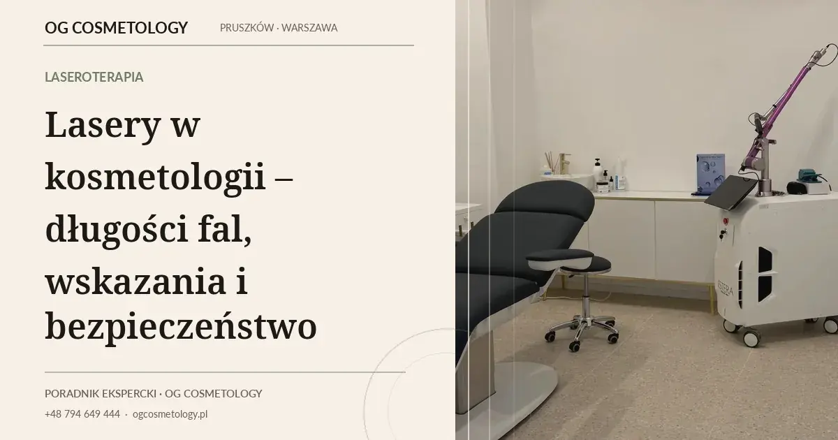 Lasery w kosmetologii – długości fal, wskazania i bezpieczeństwo