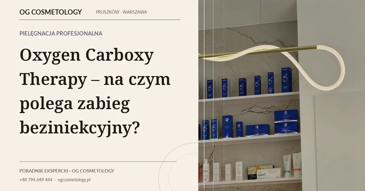 Oxygen Carboxy Therapy – na czym polega zabieg beziniekcyjny?