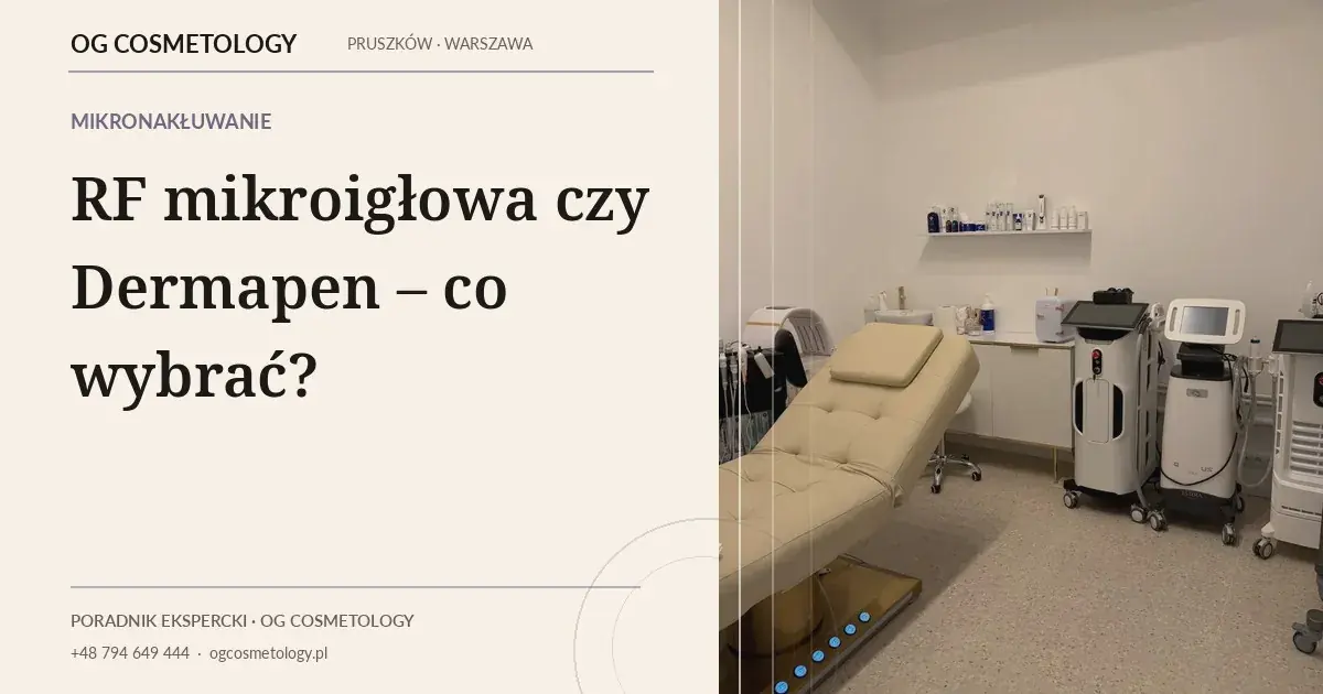 RF mikroigłowa czy Dermapen – co wybrać?